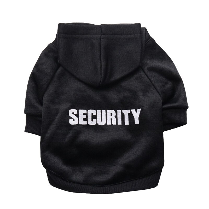 Security Dog Cat Clothes Pet Cat Coats Jacket Hoodies For Cats Dog Outfit Warm Pet Clothing Rabbit Animals Pet Sweatshirt: B / M