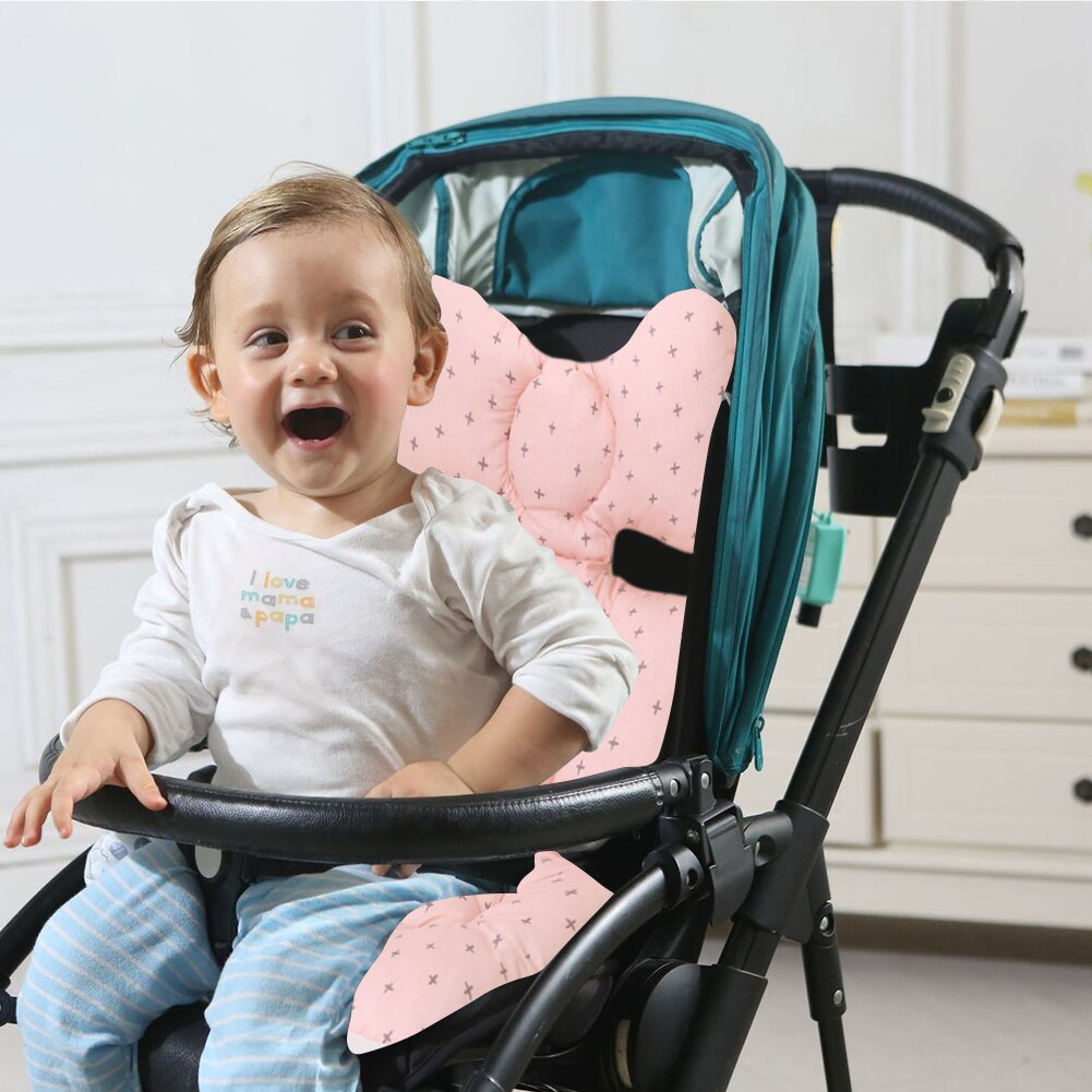 Baby Stroller Seat Pad Universal Baby Stroller High Chair Seat Cushion Liner Mat Cotton Soft Feeding Chair Pad Cover Protector