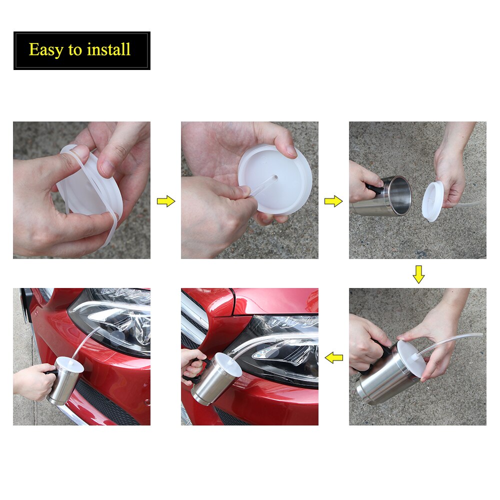 2 Cover Car Headlight Refurbished Atomizing Cup Car Headlight Lens Restoration Kit Polishing Tool Restorer System Polishing Tool