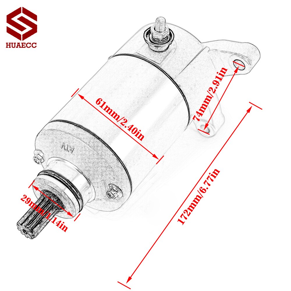 Motor de arranque eléctrico para Cagiva V / Raptor 650 2001-2005 Raptor 650 ie 2005-2007 800097532 31100-48E00 31100-19F00