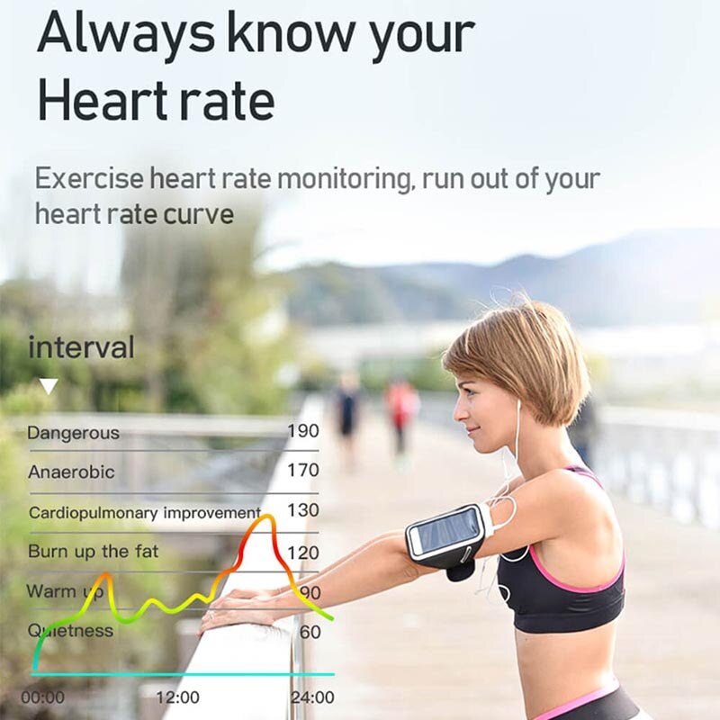 C6t kroppstemperatur smart armband klocka vattentät pulsmätare smartband armband fitness hälsa tracker smartwatch