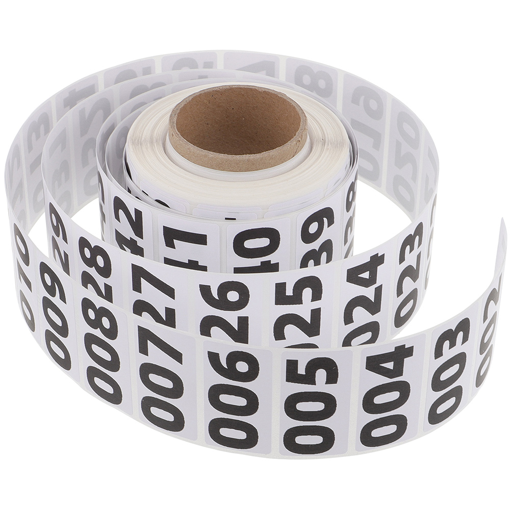 1 rollo de pegatinas autoadhesivas con números, etiquetas de inventario, etiquetas de clasificación, accesorios para carpetas de archivos, productos de archivo, oficina y escuela