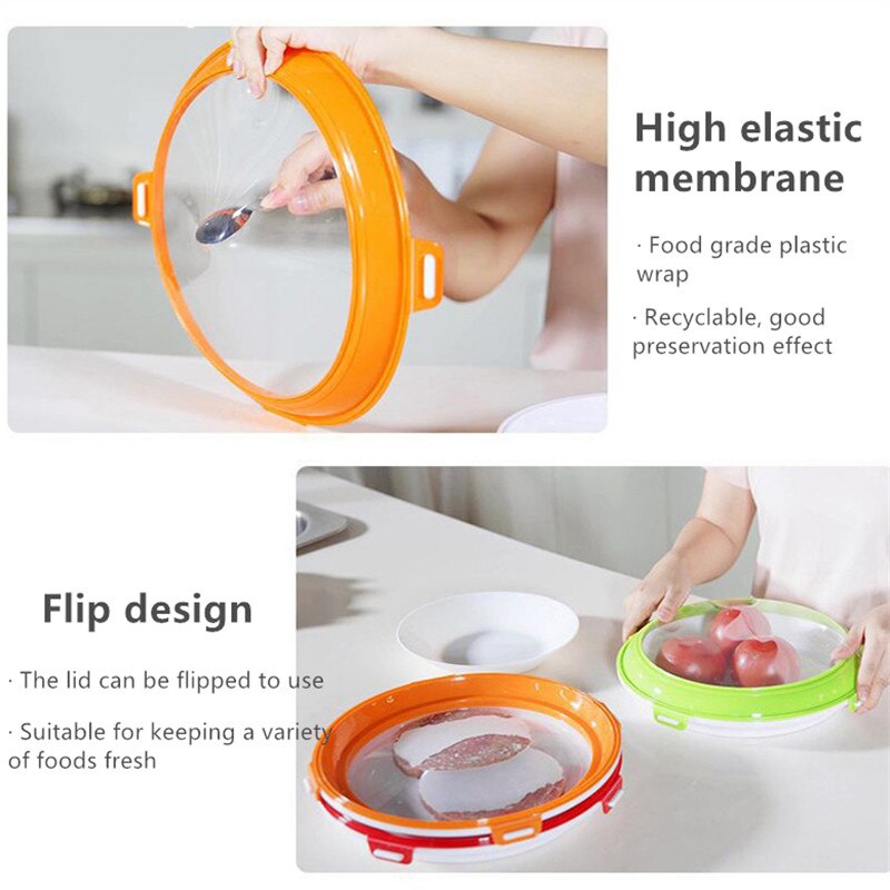 Double-sided Buckle Food Preservation Storage Tray Stackable Kitchen Preservation Container Refrigerator Preservation Tray