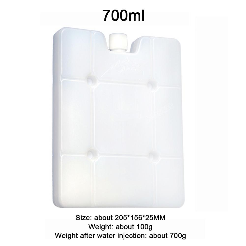 600-1800ml Gel Freezer Reusable Ice Blocks Cooler Water Injection Bag Picnic Travel Lunch Box Fresh Food Storage: White