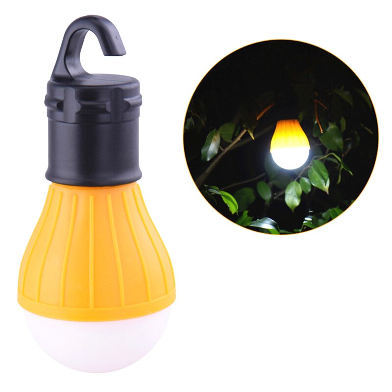 Lámpara colgante portátil para tienda de campaña, bombilla LED de emergencia, linterna de Camping para actividades de montañismo, mochilero al aire libre, 4 colores: YELLOW