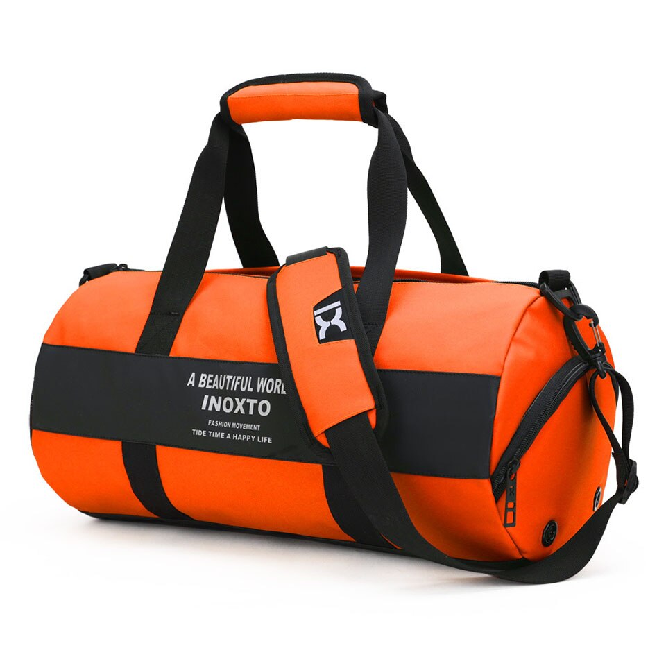Gym Tassen Mannen Sport Fitness Pack Schouder Sport Tas Vrouwen Handtassen Mannelijke Reistassen Polyester Waterdicht Handtas Vrouwelijke: Orange