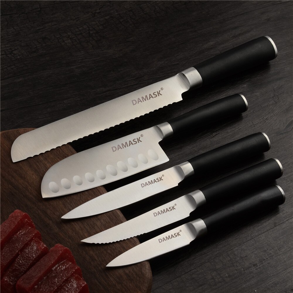 Zinzuo Master Chef Keukenmessen 3Cr13mov Super Sharp Blade Pakka Houten Handvat Roestvrij Stalen Mes Japanse Koken Gereedschap