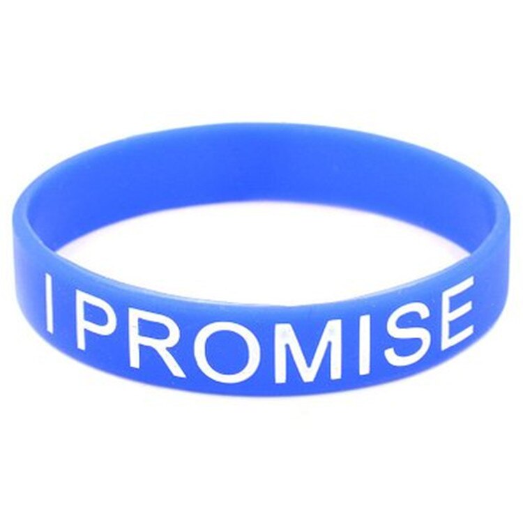 1pc mænd mand kvinder kvinde unisex ét liv én chance giv aldrig op jeg lover motivation sport silikonegummi armbånd armbånd: Antik kobberbelagt