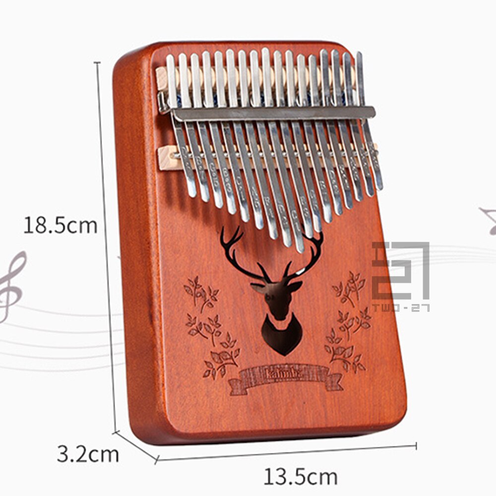 Kalimba Afrikaanse 17 Keys Knoppen Duim Piano Likembe Mbira Drum 17-Key Sanza Voor Beginner Kind Kids Chromatische Musical instrument
