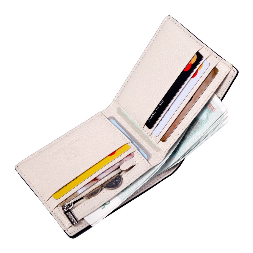 Mannen Portefeuilles Verse Fasion Purse Mannen Gestreepte Card Portemonnee Mens Wallet