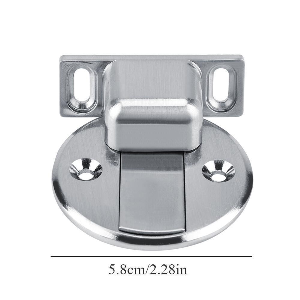 Magnet dør stopper rustfrit stål dør prop magnetisk dørholder toilet glasdør skjult dørstop møbler hardware