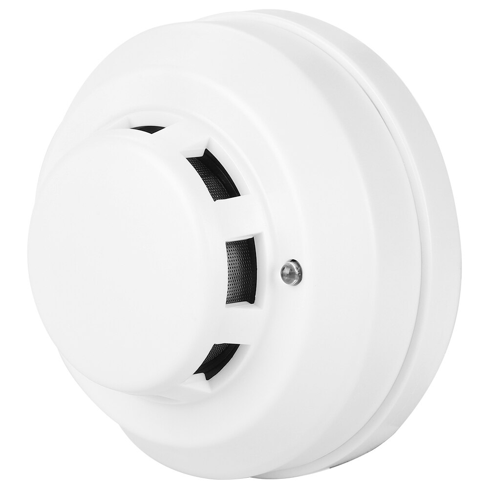 Wired Network Photoelectric Smoke Detector IR Alarm Fire Security DC 12V~DC 30V