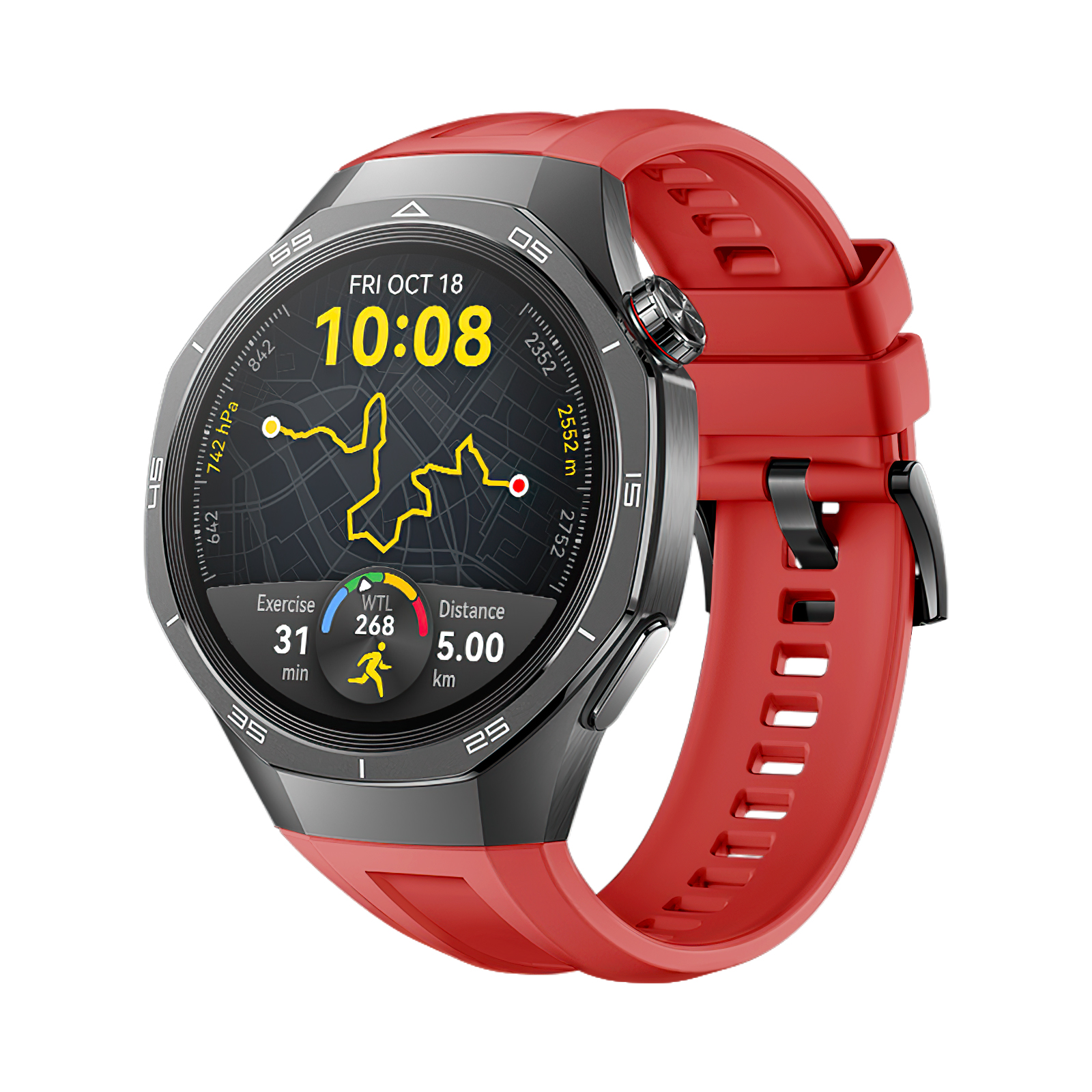 Silicone Strap For Huawei Watch GT5 Pro 46mm Watchband Bracelet For Huawei Watch GT5 Pro 46mm Smartwatch Wristband Accessories: Black Yellow