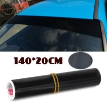 140 X 20CM Car Gloss Black Sun Strip Universal Car Van Windscreen Sunstrip Car Stickers Windscreen Sun Strip