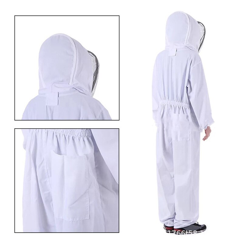 Full Body Beekeeping Clothing Beekeepers Protection Safty Veil Hat