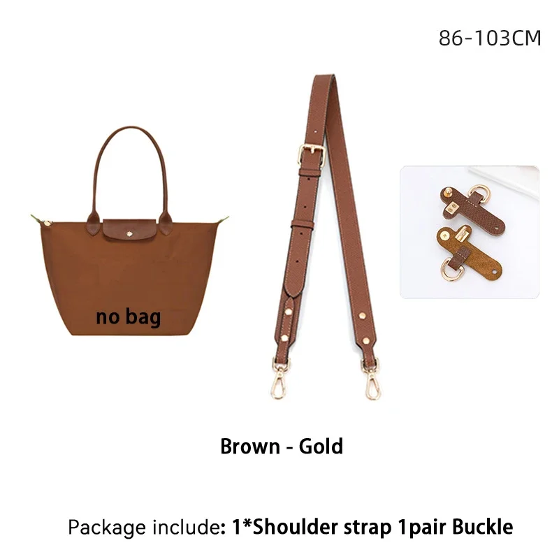 Bag Adjustable Shoulder Strap For Longchamp Small Short Handle Bag Modified Messenger Strap Real Leather