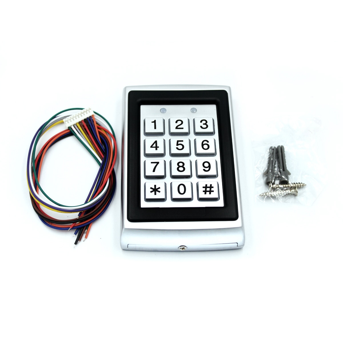 Rfid Metalen Toegangscontrole Em Kaartlezer Toetsenbord W/ 1000 Gebruikers 125 Khz Kaartlezer Toetsenbord Sleutelaanhangers Deur toegang