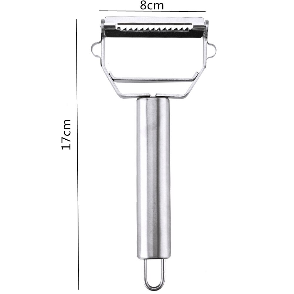 Rvs Dunschiller Rasp Multifunctionele Fruit Dunschiller Groente Fruit Schil Shredder Slicer Rasp Keuken Accessoires: Stainless steel peel
