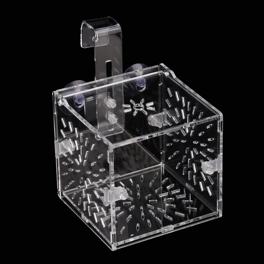 Transparent Acrylic Fish Tank Breeding Isolation Box Aquarium Hatchery Fish Breeding Incubator Holder