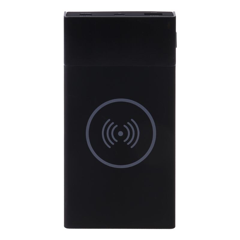 6x 18650 Battery DIY Qi Wireless Charger QC3.0 USB Type C PD Power Bank Box Case: Black