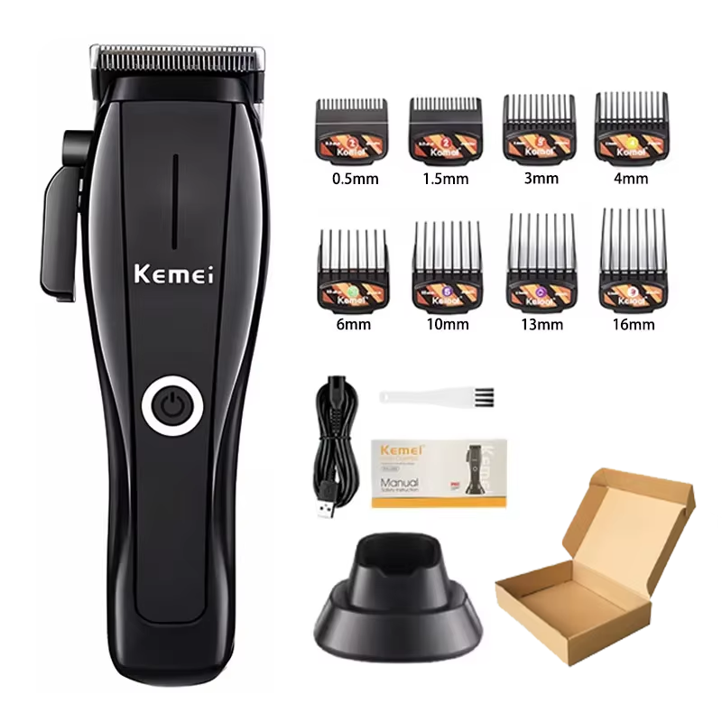 Kemei KM-2286 KM-2295 Fabrikant Elektrische Tondeuse Professionele Kapper Tondeuse voor Mannen Draadloze Snijmachine Kit: Goud