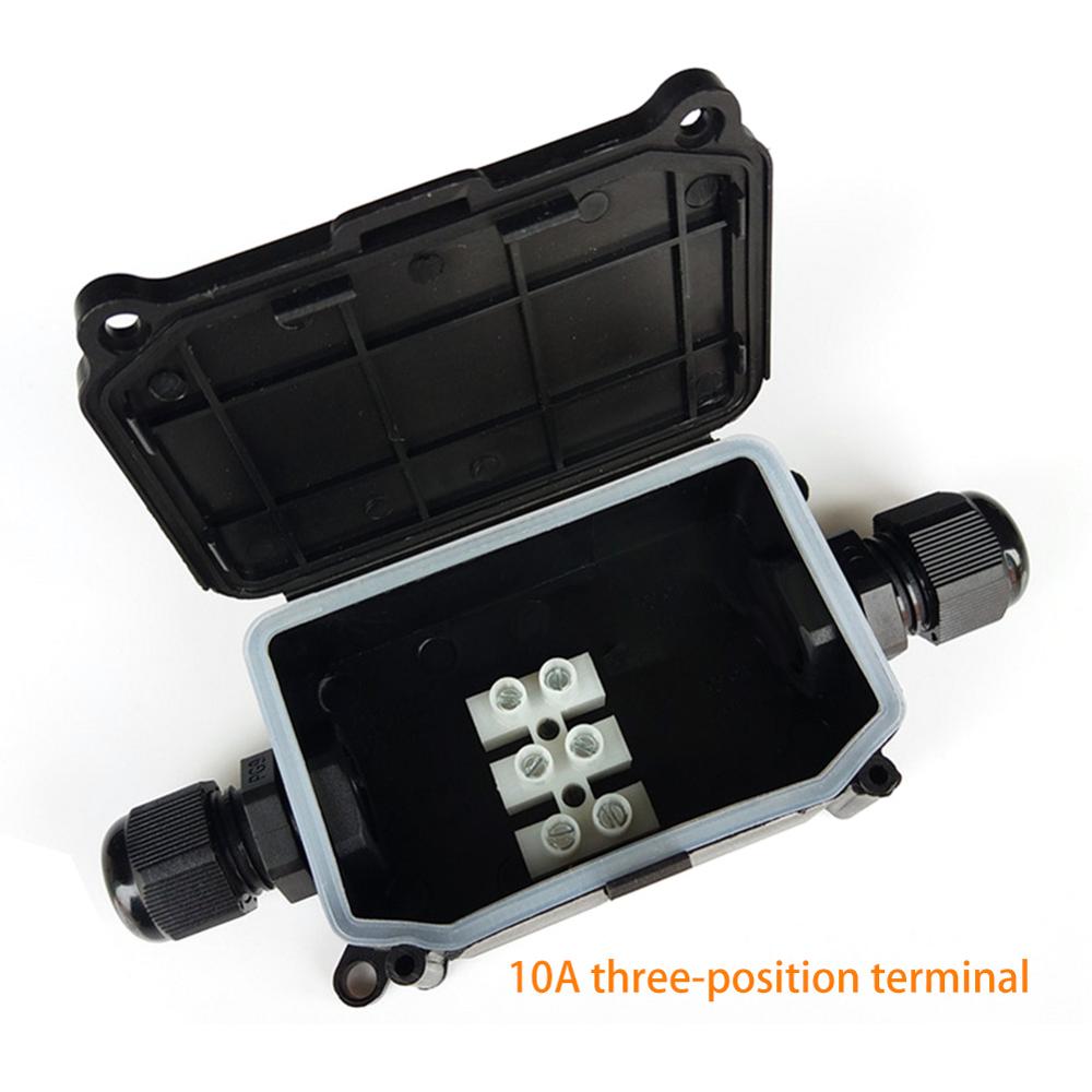 IP66 Two-way Waterproof Junction Box Waterproof Cable Box Outdoor Waterproof Junction Box