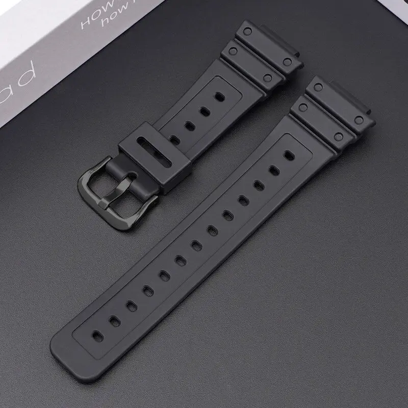 Gummi-Uhrenarmbänder für Casio DW6900 GA2100 GM2100. Hochwertiges Sport-Silikon-Uhrenarmband für DW5600-Serie, Uhrenzubehör: WEISS
