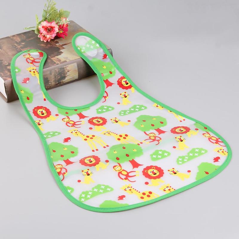 Cartoon Baby Feeding Cloth Towels EVA Waterproof Lunch Feeding Bibs for Newborn Apron Baby Burp Cloths Kids Feeding Accessories