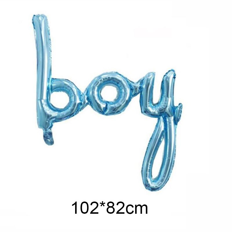 Baby ballon baby shower folie mylar en dreng pige ballon køn afsløre 1st første fødselsdag graviditet annonceringsfest: Blå dreng