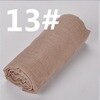 Bufanda mujer hijab Chiffon chal chal musulmán árabe pelo cabeza bufanda borla retro arruga patrón Poncho 180x90cm: 13-khaki
