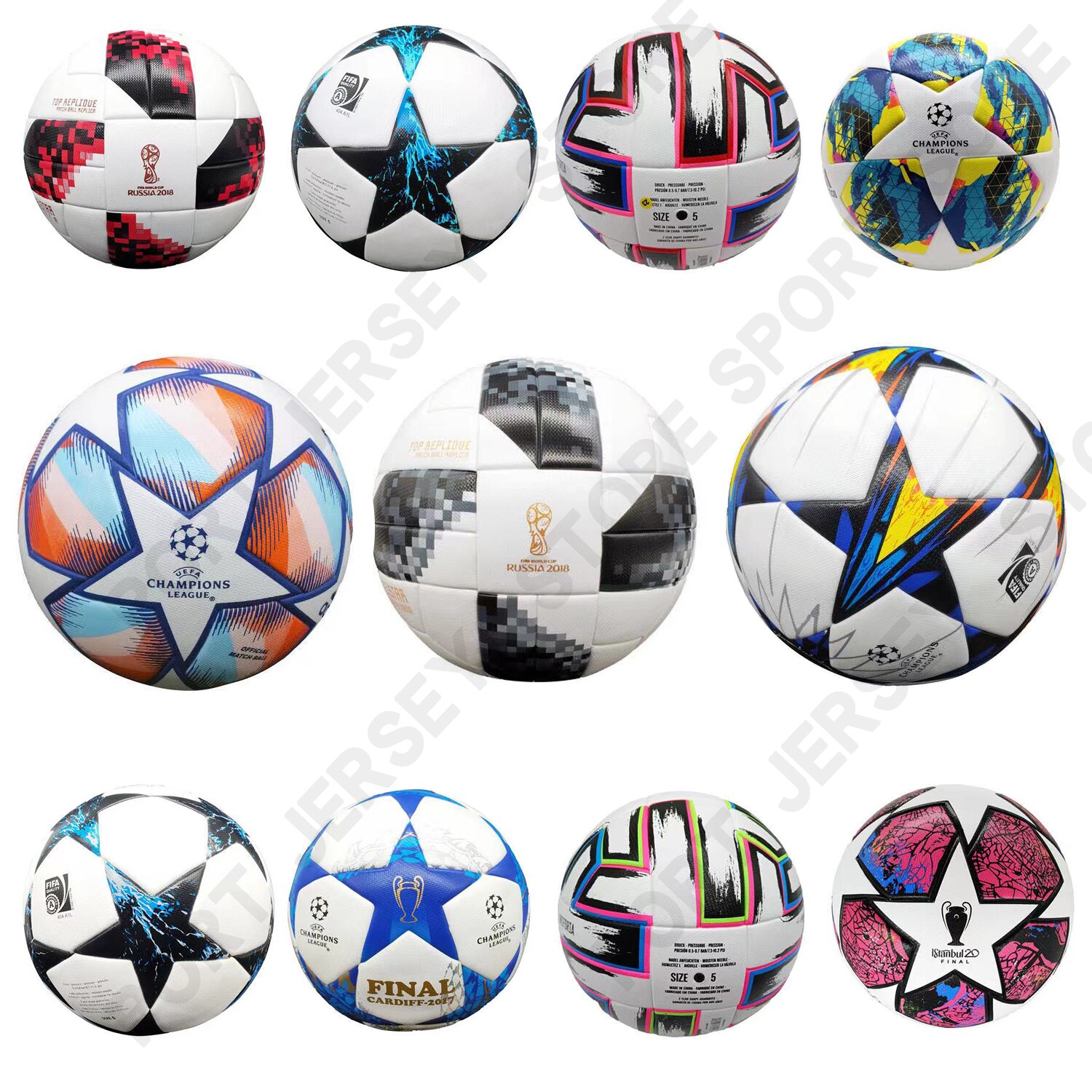 Standard High 5 futbol Balls Soccer League PU Ball Material Sports Newest futebol Football Match Size Training Ball