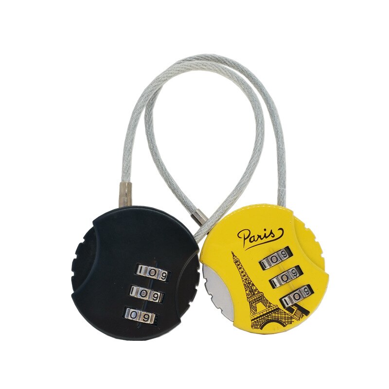 3 Dial Digit Padlock Luggage Travel Lock Portable Metal Weatherproof Password Resettable Gym locker suitcase Safely Code Lock