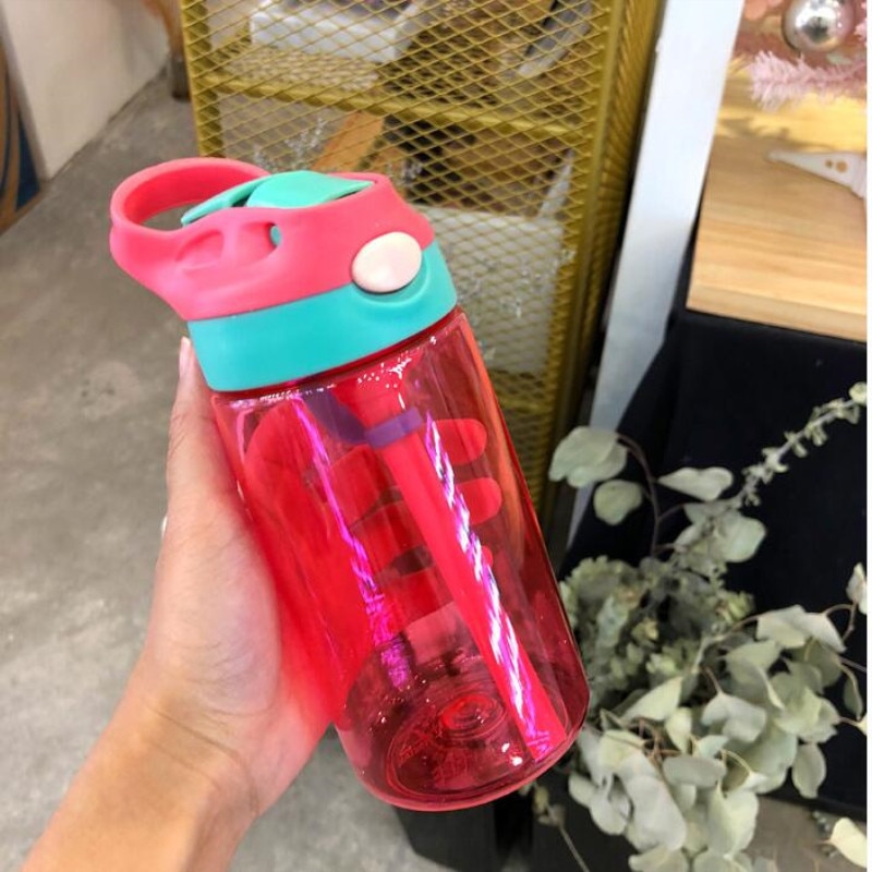 Tazza per borraccia per acqua potabile portatile per bambini da 480ML con cannuccia