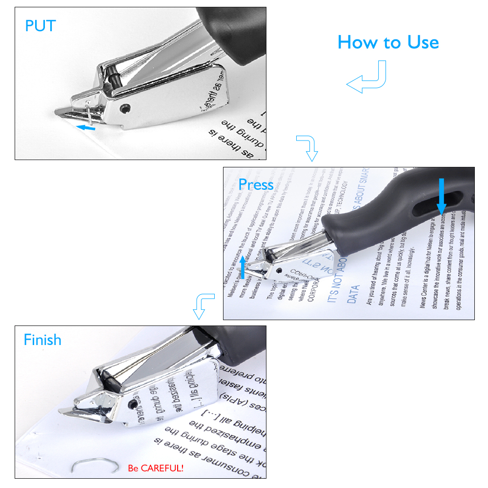 Heavy Duty Staple Remover 200 Sheets Strength Staple Puller Tool for Office School Home Supplies