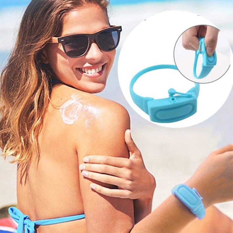 Tragbare Armband Pumpen Armband Hand Dispenser Mit Nachfüllbare Schnabel Flasche, Dass Kann Halten Hand Sanitizer Handwäsche Gel