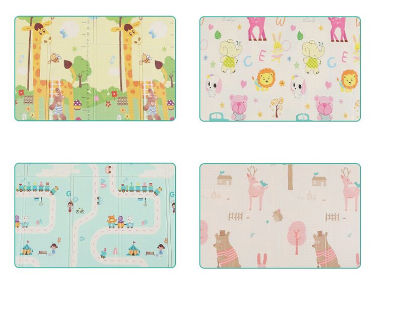 Random pattern Clearance Cartoon Foam Floor Pad Picnic Camping Tent Mat XPe Folding Baby Creeping Mat Padded: Default Title