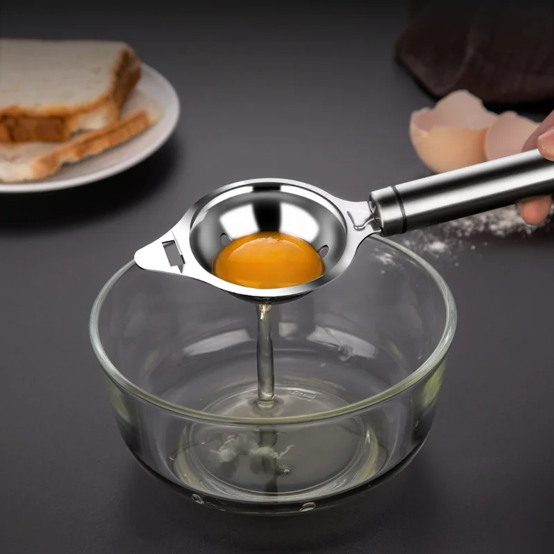Eiweiß-Trenner, Edelstahl-Werkzeuge, Eigelb, Filter, Gadgets, Küchenzubehör, Trenntrichter, Löffel, Teiler, Utensilien