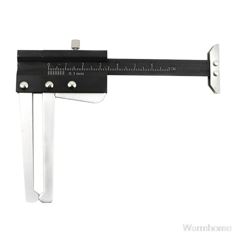 Aluminum Brake Disc 0-60mm Meter Measurer Tool + Tyre Tire Tread Depth Gauge Thickness Ruler Measuring Tool Caliper O01 20