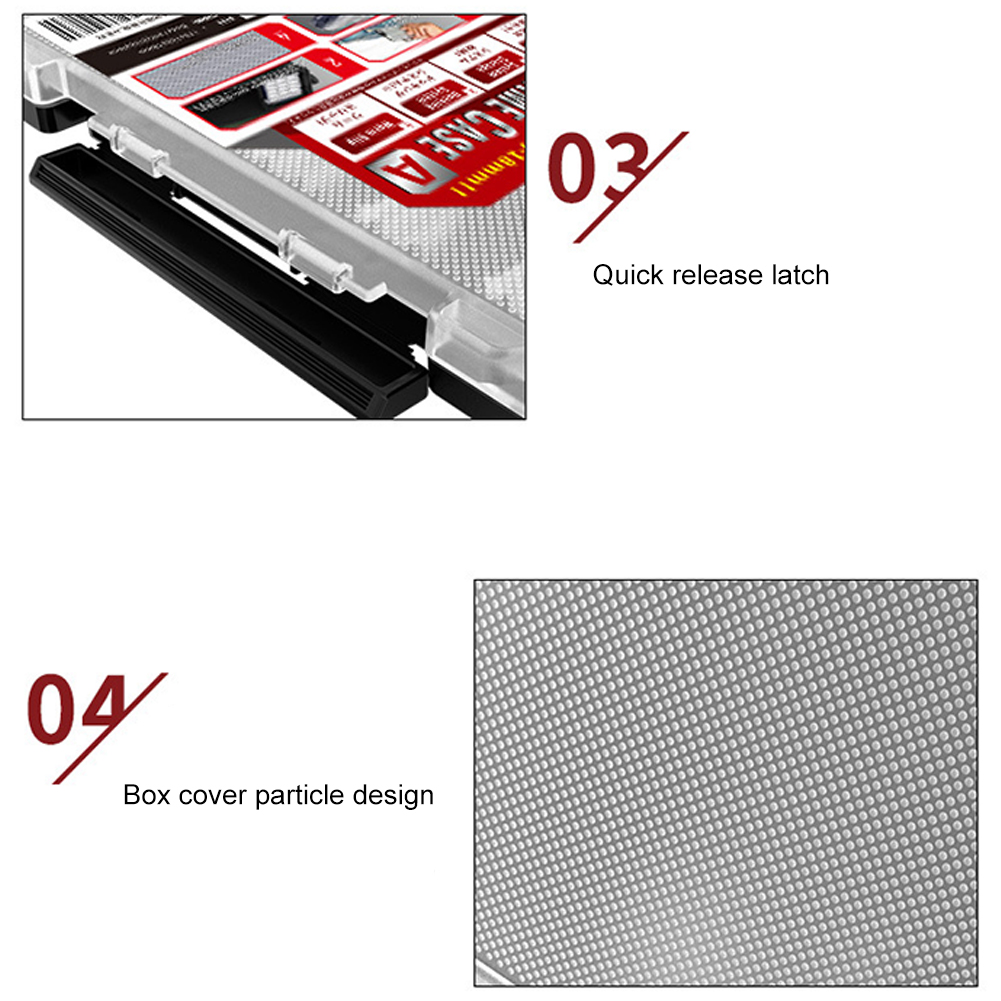 Portable Fishing Tackle Boxes Waterproof Universal Bait Lure Hook Boxes Shockproof Adjustable Partition Fishing Gear Accessories