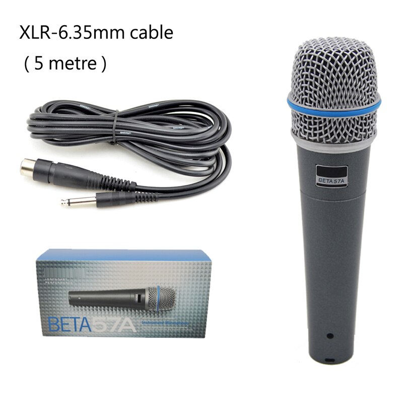 BETA57A Microfoon Muziekinstrumenten Dynamische Professionele Microfoon: 6.35MM cable