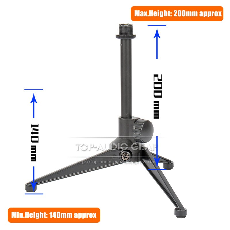 Tripod Desktop Microphone Stand For Rode PodMic Pod Mic Table Boom Mike Rack Holder Tabletop Mount Adjustable Height Bracket