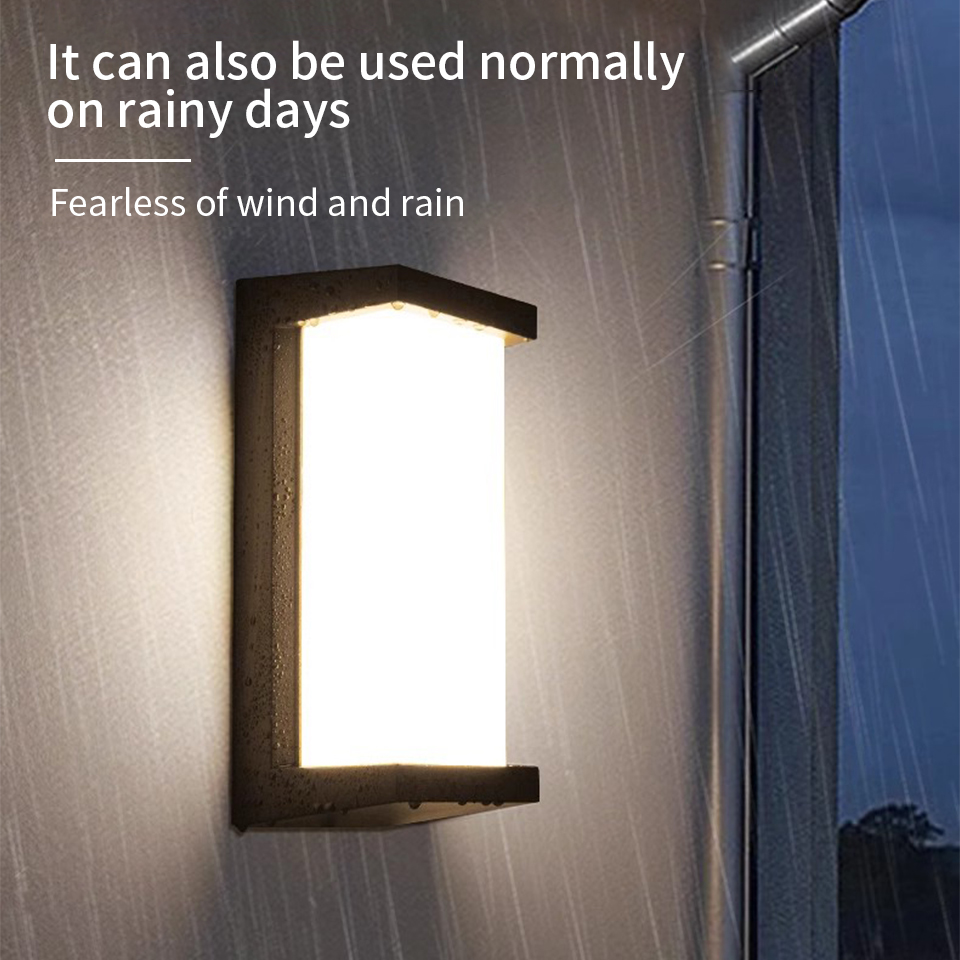 LED Outdoor Wandlamp PIR Bewegingssensor Wandlamp AC110V 220V Waterdicht Modern Indoor Home Balkon Veranda Tuindecoratie