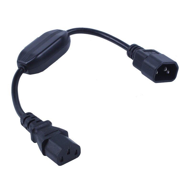 Special PDU UPS Power Cord Cable, IEC 320 C14 to C13 with On/Off Switch 30cm Black: Default Title