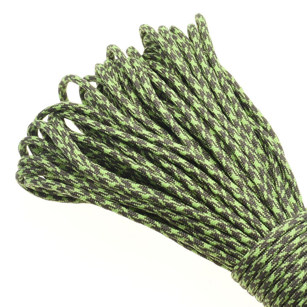 1 Stück 100ft 550 Paracord Fallschirm schnur Schlüsselband Mil spez Typ III 7 Strang Kern zum Klettern Camping Schnallen Armbinde: Gold