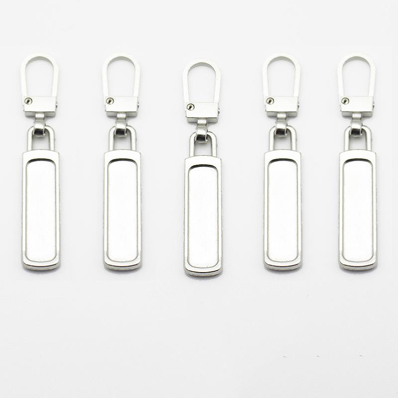 5pcs Detachable Metal Zipper Puller Universal Instant Repair Kit Zipper Sliders Head Repair Kit For Clothing Jacket Sewing Tools: Antique Brass