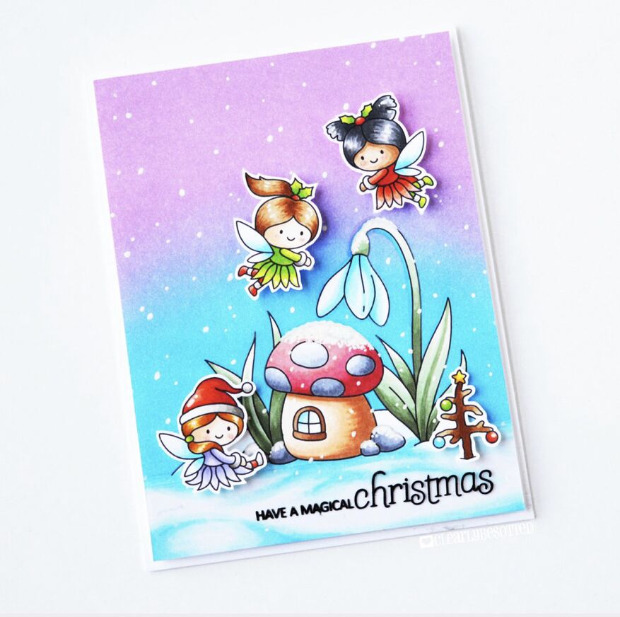 11x16 Little fairy Transparent Clear Stamps for Scrapbooking for DIY Card Making Cutting Crafts Stencil