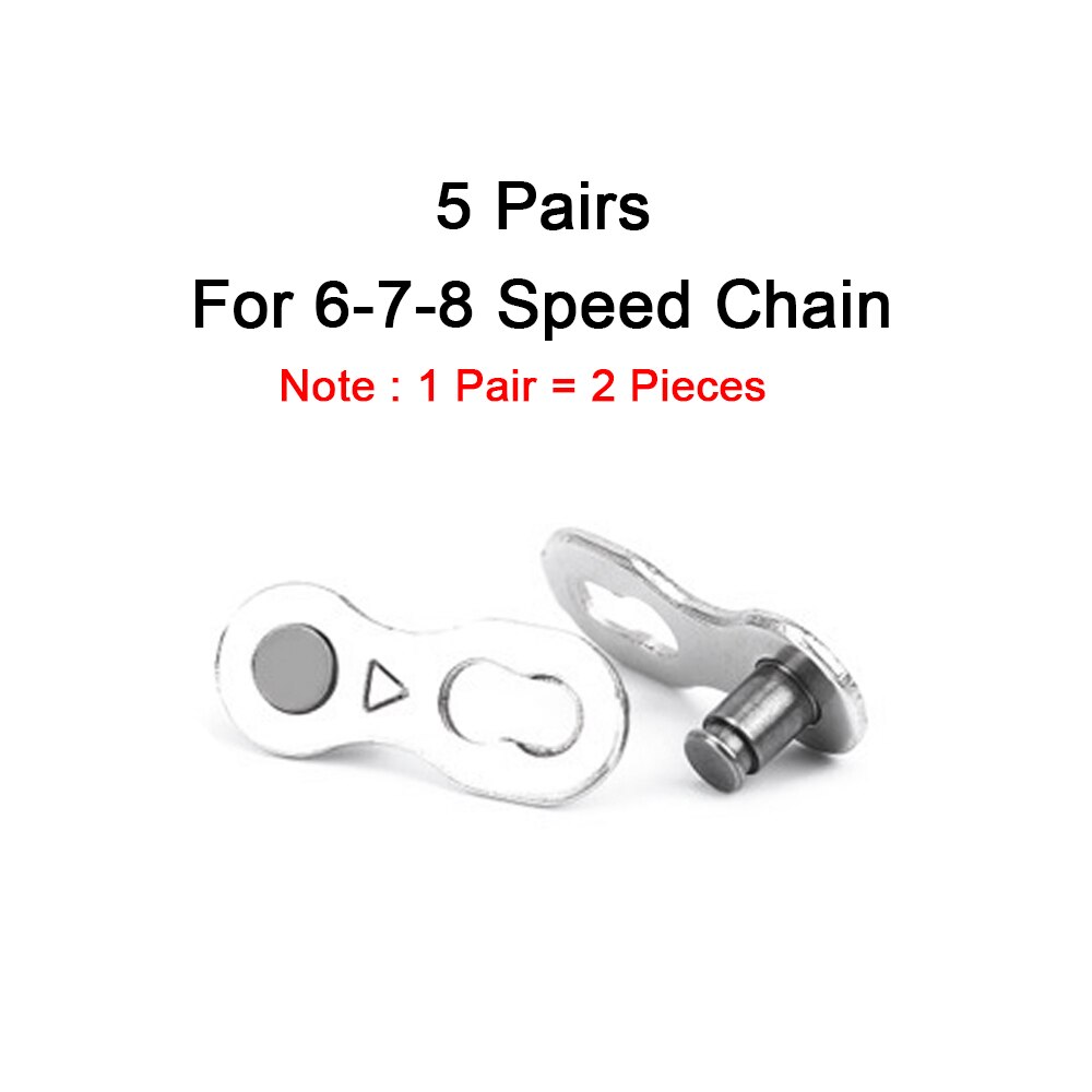6/7/8/9/10/11 Speed Bicycle Chain Connector Lock Quick Link Master Bicycle Joint Cycling Parts Road Bike Magic Buckle: 10PCS (6-7-8)s Chain