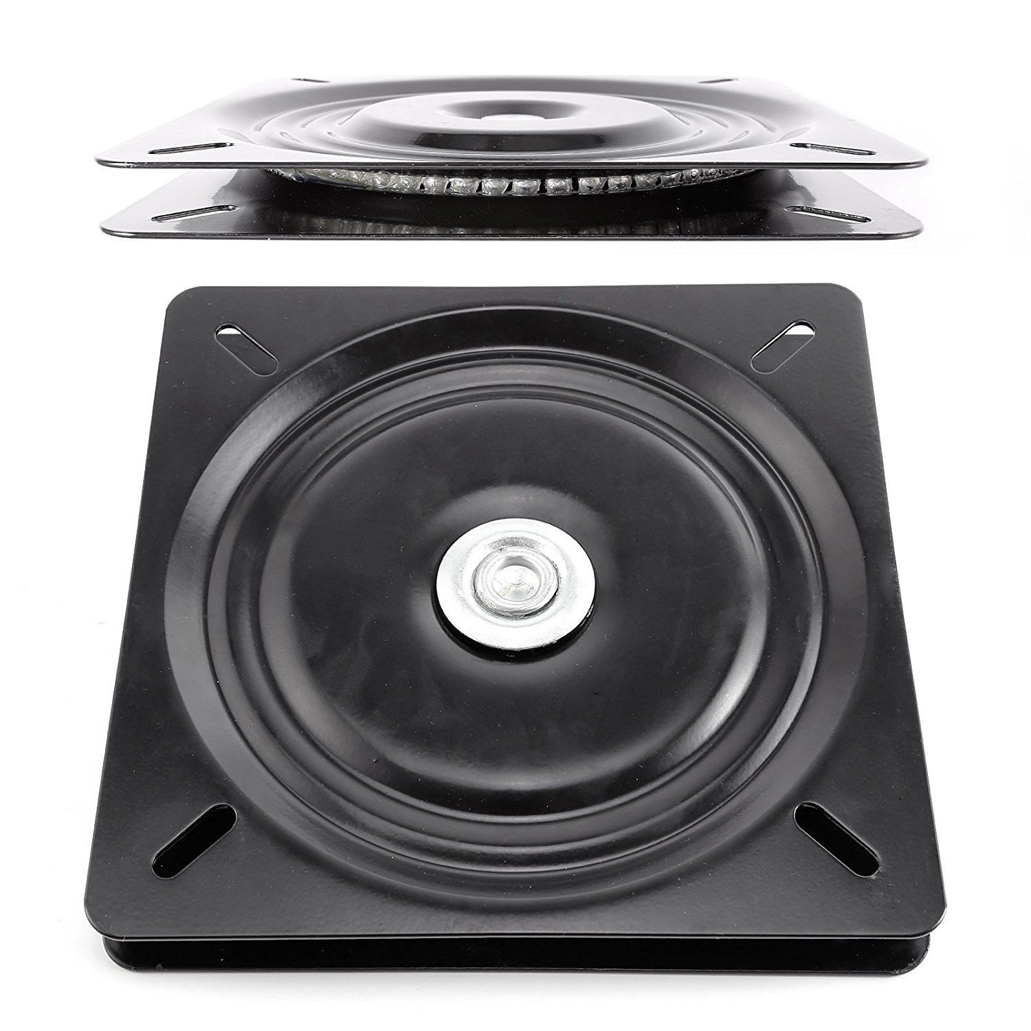 Black Metal 6 polegada plataforma giratória de 360 graus de rotação do assento quadrado usado para 360 graus de rotação universal assento 15.4*15.4*2cm