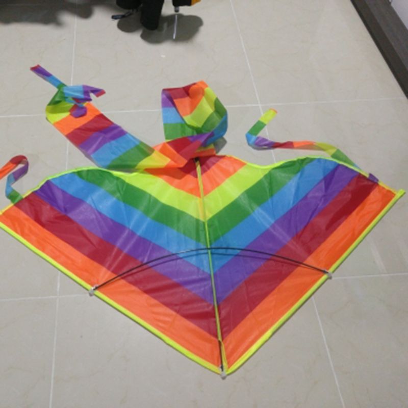 Lange Staart Rainbow Kite Outdoor Vliegers Vliegen Speelgoed Kite Voor Kinderen Kids M89C