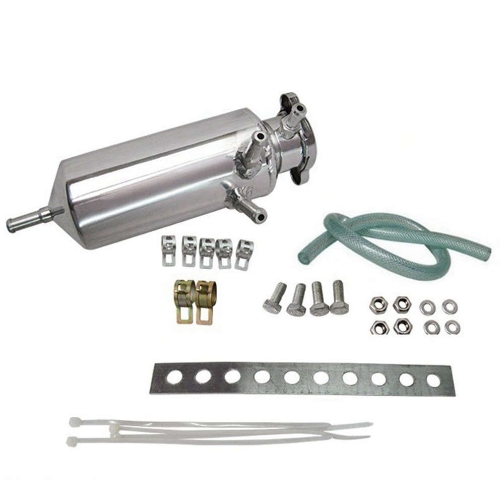 Racing Universal Radiator Alloy Coolant Swirl Pot Breather Air Separator Tank Engine Coolant Catch Can TK-YX9403FSX